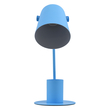 GloboStar® PENCASE 61568 Μοντέρνο Επιτραπέζιο Φωτιστικό Πορτατίφ Μονόφωτο 1 x E27 IP20 Μπλε Μέταλλο - Μ12 x Π15 x Υ38cm