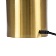 GloboStar® JOJO 76523 Επαναφορτιζόμενο Επιτραπέζιο Φωτιστικό Πορτατίφ LED 1.5W 105lm 120° DC 5V IP44 CCT Ultra Θερμό 1500K - Φυσικό Λευκό 4500K - Ψυχρό Λευκό 6000K Dimmable Χρυσό Αλουμίνιο - Μ8 x Π8 x Υ34cm - 2 Χρόνια Εγγύηση