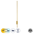 GLOBOSTAR® HARLEM 61336 Μοντέρνο Φωτιστικό Τοίχου - Απλίκα LED 18W 2160lm 120° AC 220-240V IP20 Ρυθμιζόμενο Λευκό CCT με On/Off 2700K/4500K/6000K - Lumileds SMD Chip - Χρυσό Βούρτσας - Μ5 x Π4 x Υ120cm - 3 Χρόνια Εγγύηση