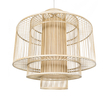 GLOBOSTAR® HIBISCUS 01780 Boho Κρεμαστό Φωτιστικό Οροφής με Ντουί 1 x E27 AC 220-240V IP20 - Μπεζ - Μ100 x Π100 x Y100cm
