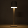 GloboStar® NEGA 60474 Μοντέρνο Επιτραπέζιο Φωτιστικό Πορτατίφ LED 2.2W 154lm 360° DC 5V Επαναφορτιζόμενο με Μπαταρία Li-ion 4000mAh - Διακόπτη Αφής - Θερμό Λευκό 2700K - Dimmable - D10 x H39cm - Λευκό - 2 Years Warranty