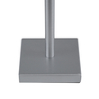 GloboStar® NEGA 60476 Μοντέρνο Επιτραπέζιο Φωτιστικό Πορτατίφ LED 2.2W 154lm 360° DC 5V Επαναφορτιζόμενο με Μπαταρία Li-ion 4000mAh - Διακόπτη Αφής - Θερμό Λευκό 2700K - Dimmable - D10 x H39cm - Ασημί - 2 Years Warranty