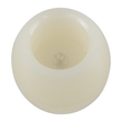 GloboStar® CANDLE 79549 ΣΕΤ 2 x Διακοσμητικά Realistic Κεράκια με LED Εφέ Κινούμενης Φλόγας - Μπαταρίας 2 x CR2032 Θερμό Λευκό 2700K Μπεζ D6 x H5cm