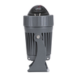 GLOBOSTAR® SPOTFENIA 90135 Αρχιτεκτονικό Σποτ Φωτισμου LED 10W 1100lm 5° DC 24V Αδιάβροχο IP65 Θερμό Λευκό 2700K Dimmable - Bridgelux COB Chip - Γκρι Ανθρακί - Μ7 x Π7 x Υ12cm - 3 Χρόνια Εγγύηση
