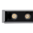 GLOBOSTAR® WASHERFAIA 90186 Μπάρα Φωτισμού Wall Washer με Αντιθαμβωτική Γρίλια LED 24W 2640lm 15° DC 24V Αδιάβροχο IP65 Θερμό Λευκό 2700K Dimmable - Bridgelux SMD Chip - Ασημί - Μ100 x Π4 x Υ5.5cm - 3 Χρόνια Εγγύηση