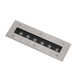 GLOBOSTAR® UNDERGROUND-REMVI 90190 Χωνευτή Μπάρα Φωτισμού Wall Washer LED 9W 990lm 10° DC 24V Αδιάβροχο IP68 Θερμό Λευκό 2700K Dimmable - Ανοξείδωτο Ατσάλι 304 - Μ30 x Π9 x Υ8.5cm / Q28.5 x 7.5cm - 3 Χρόνια Εγγύηση