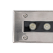 GLOBOSTAR® UNDERGROUND-REMVI 90193 Χωνευτή Μπάρα Φωτισμού Wall Washer LED 12W 1020lm 10° DC 24V Αδιάβροχο IP68 RGBW Dimmable DMX512 - Ανοξείδωτο Ατσάλι 304 - Μ50 x Π9 x Υ7.2cm / Μ48.5 x Π7.5cm - 3 Χρόνια Εγγύηση
