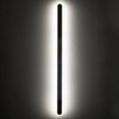 GLOBOSTAR® HOUSTON 61349 Μοντέρνο Φωτιστικό Τοίχου - Απλίκα LED 24W 2880lm 360° AC 220-240V IP20 Ρυθμιζόμενο Λευκό CCT με On/Off 2700K/4500K/6000K - Lumileds SMD Chip - Μαύρο Ματ - Μ6 x Π3 x Υ100cm - 3 Χρόνια Εγγύηση