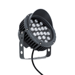 GloboStar® TREELIGHT-VINA 90361 Σποτ Φωτισμού με Αντιθαμβωτική Γρίλια Ειδικό για Φυτά - Δέντρα με Βάση Κήπου / Καρφωτό LED 24W 2280lm 10° DC 24V Αδιάβροχο IP65 L21.5 x W18.3 x H14cm Φυσικό Λευκό 4500K - Γκρι Ανθρακί - 3 Years Warranty