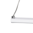 GLOBOSTAR® ROME 61295 Μοντέρνο Κρεμαστό Φωτιστικό Οροφής LED 24W 2640lm 200° AC 220-240V IP20 Ρυθμιζόμενο Λευκό CCT με On/Off 2700K/4500K/6000K - Lumileds SMD Chip - Λευκό Ματ - Μ65.5 x Π4 x Υ33cm - 3 Χρόνια Εγγύηση