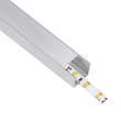 GLOBOSTAR® ALP-LINEAR LIGHTLINE 70867-1M Επιφανειακό Προφίλ Αλουμινίου με Λευκό Γαλακτερό Πατητό Κάλυμμα για Ταινίες LED IP20 - Ασημί & Λευκό - Μ100 x Π2.3 x Υ2cm