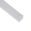 GLOBOSTAR® ALP-LINEAR LIGHTLINE 70867-1M Επιφανειακό Προφίλ Αλουμινίου με Λευκό Γαλακτερό Πατητό Κάλυμμα για Ταινίες LED IP20 - Ασημί & Λευκό - Μ100 x Π2.3 x Υ2cm