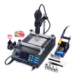 GloboStar® 79973 Ψηφιακός Σταθμός Συγκόλλησης 3in1 με Ψηφιακή Οθόνη - Κολλητήρι - Πιστόλι Θερμού Αέρα Hot Air Soldering Welding Gun - Φούρνος Πλακετών Solder Preheat Welding Oven PCB και PID Προγραμματιζόμενο Σύστημα Ελέγχου Θερμοκρασίας - 1200W
