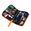 GLOBOSTAR® ELEKIT 79978 Ολοκληρωμένο DIY ΚΙΤ Εργαλείων Ηλεκτρονικού - Κολλητήρι & Βάση, Απορροφητική Τρόμπα Κόλλησης, Πλαγιοκόφτης, Τσιμπιδάκι Tweezer, Πενσέτα, Καλάι Κόλλησης, Κοπίδια, Φαλτσέτες & Ψηφιακό Πολύμετρο