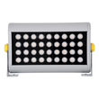 GLOBOSTAR® FLOODHENA 90445 Προβολέας Σποτ Wall Washer LED 36W 3060lm 30° AC 220-240V Αδιάβροχο IP67 Ultra Θερμό Λευκό 2200K - Bridgelux SMD Chip - Γκρι Ανθρακί - Μ30 x Π6 x Υ17cm - 3 Χρόνια Εγγύηση