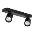 GLOBOSTAR® LEONARDO 60346 Μοντέρνο Φωτιστικό Οροφής LED 20W 2400lm 60° AC 220-240V IP20 Φυσικό Λευκό 4500K - Bridgelux COB - Μαύρο - Μ32 x Π7 x Υ11.8cm - 5 Χρόνια Εγγύηση