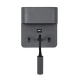 GLOBOSTAR® IBIS 61369 Μοντέρνο Φωτιστικό Τοίχου - Απλίκα Ξενοδοχείου Reading Light με Φορτιστή USB 3A LED 10W 1100lm 36° & 360° AC 220-240V IP20 Φυσικό Λευκό 4500K - Bridgelux COB Chip & TÜV SÜD Driver - Γκρι Ανθρακί Ματ - Μ10 x Π6.1 x Υ18cm - 3 Χρόνια Εγγύηση