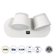 GLOBOSTAR® REGENCY 61377 Μοντέρνο Φωτιστικό Τοίχου - Απλίκα Ξενοδοχείου Reading Light με Φορτιστή USB 3A LED 16W 1840lm 120° AC 220-240V IP20 Φυσικό Λευκό 4500K - Bridgelux SMD Chip & TÜV SÜD Driver - Λευκό Ματ - Μ16.5 x Π12 x Υ10cm - 3 Χρόνια Εγγύηση