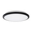 GLOBOSTAR® TUFFIN 60996 Φωτιστικό Πλαφονιέρα Οροφής LED 24W 2760lm 120° AC 220-240V Αδιάβροχο IP54 Ψυχρό Λευκό 6000K - Lumileds SMD Chip - Μαύρο Ματ & Λευκό Γαλακτερό - Μ30 x Π30 x Υ6.5cm - 3 Χρόνια Εγγύηση