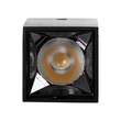 GLOBOSTAR® LUMINAR 60320 Downlight Σποτ LED 3W 420lm 36° AC 220-240V IP20 Φυσικό Λευκό 4500K - Osram SMD Chip & TÜV SÜD Driver - Μαύρο Ματ - Μ4.2 x Π4.2 x Υ6.6cm - 5 Χρόνια Εγγύηση