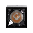 GLOBOSTAR® LUMINAR 60321 Downlight Σποτ LED 3W 405lm 36° AC 220-240V IP20 Θερμό Λευκό 2700K - Osram SMD Chip & TÜV SÜD Driver - Μαύρο Ματ - Μ4.2 x Π4.2 x Υ6.6cm - 5 Χρόνια Εγγύηση