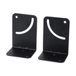 GloboStar® FDB K803-WB7 98029 Speaker Base Wall Bracket - Επιτοίχια Ρυθμιζόμενη Βάση Ηχείου για Τοποθέτηση Συστήματος Κολωνάτων Ηχείων K803 - IP20 - Μαύρο - Μ10 x Π8 x Υ14.5cm - Ζεύγος
