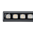 GLOBOSTAR® WASHERPANDA 90583 Μπάρα Φωτισμού Wall Washer LED 36W 3960lm 15° DC 24V Αδιάβροχο IP67 Θερμό Λευκό 2700K Dimmable - Bridgelux SMD Chip - Γκρι Ανθρακί - Μ100 x Π4 x Υ3.5cm - 3 Χρόνια Εγγύηση