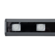 GLOBOSTAR® WASHERPANDA 90585 Μπάρα Φωτισμού Wall Washer LED 36W 3060lm 15° DC 24V Αδιάβροχο IP65 Πολύχρωμο RGBW Dimmable DMX512 - Bridgelux SMD Chip - Γκρι Ανθρακί - Μ100 x Π4 x Υ3.5cm - 3 Χρόνια Εγγύηση