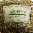 GloboStar® Artificial Garden THASSOS 20293 Διακοσμητικό Πλεκτό Καλάθι - Κασπώ Γλάστρα - Flower Pot Μπεζ με Καφέ Φ20cm x Υ22cm