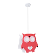 GLOBOSTAR® OWL 61576 Παιδικό Κρεμαστό Φωτιστικό Οροφής με Ντουί 1 x E27 AC 220-240V IP20 - Πολύχρωμο - Μ29.5 x Π15.5 x Υ30.5cm