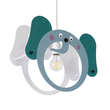 GLOBOSTAR® ELEPHANT 61578 Παιδικό Κρεμαστό Φωτιστικό Οροφής με Ντουί 1 x E27 AC 220-240V IP20 - Πολύχρωμο - Μ37.7 x Π15.5 x Υ31.5cm