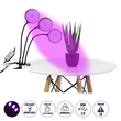 GloboStar® 79652 Grow Light Full Spectrum LED Φωτιστικό Ανάπτυξης Φυτών Γλάστρας με 3 Κινούμενες Κεφαλές & Βάση Clip SMD 2835 15W 160° DC 5V IP20 με Dimmer & Timer Εσωτερικού Χώρου για Κάλυψη Επιφάνειας 1m x 1m Πλήρους Φάσματος Φωτισμού