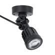 GLOBOSTAR® GARDENINI 61546 Φωτιστικό Σποτ LED 5W 650lm 38° DC 24V Αδιάβροχο IP68 Θερμό Λευκό 2700K Dimmable - Lumileds SMD Chip - Μαύρο - Μ7 x Π7 x Υ14.5cm - 3 Χρόνια Εγγύηση