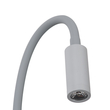 GLOBOSTAR® GOOSE 60877 Μοντέρνο Φωτιστικό Τοίχου - Απλίκα Ξενοδοχείου Reading Light LED 3W 300lm 36° AC 220-240V IP20 Φυσικό Λευκό 4500K - CREE XPE Chip & TÜV SÜD Driver - Γκρι Ανθρακί Ματ - Μ6.5 x Π15 x Υ24.5cm - 3 Χρόνια Εγγύηση
