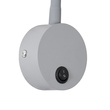 GLOBOSTAR® GOOSE 60877 Μοντέρνο Φωτιστικό Τοίχου - Απλίκα Ξενοδοχείου Reading Light LED 3W 300lm 36° AC 220-240V IP20 Φυσικό Λευκό 4500K - CREE XPE Chip & TÜV SÜD Driver - Γκρι Ανθρακί Ματ - Μ6.5 x Π15 x Υ24.5cm - 3 Χρόνια Εγγύηση