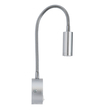 GLOBOSTAR® GOOSE 60879 Μοντέρνο Φωτιστικό Τοίχου - Απλίκα Ξενοδοχείου Reading Light LED 3W 300lm 36° AC 220-240V IP20 Φυσικό Λευκό 4500K - CREE XPE Chip & TÜV SÜD Driver - Νίκελ Βούρτσας - Μ6.5 x Π15 x Υ24.5cm - 3 Χρόνια Εγγύηση