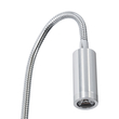 GLOBOSTAR® GOOSE 60879 Μοντέρνο Φωτιστικό Τοίχου - Απλίκα Ξενοδοχείου Reading Light LED 3W 300lm 36° AC 220-240V IP20 Φυσικό Λευκό 4500K - CREE XPE Chip & TÜV SÜD Driver - Νίκελ Βούρτσας - Μ6.5 x Π15 x Υ24.5cm - 3 Χρόνια Εγγύηση