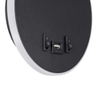 GLOBOSTAR® GOOSE 60883 Μοντέρνο Φωτιστικό Τοίχου - Απλίκα Ξενοδοχείου Reading Light με Φορτιστή USB 3A LED 6W 600lm 36° & 360° AC 220-240V IP20 Φυσικό Λευκό 4500K - CREE XPE & Lumileds SMD Chip & TÜV SÜD Driver - Μαύρο Ματ - Μ15.5 x Π15 x Υ30.5cm - 3 Χρόνια Εγγύηση