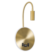 GLOBOSTAR® GOOSE 60885 Μοντέρνο Φωτιστικό Τοίχου - Απλίκα Ξενοδοχείου Reading Light με Φορτιστή USB 3A LED 6W 600lm 36° & 360° AC 220-240V IP20 Φυσικό Λευκό 4500K - CREE XPE & Lumileds SMD Chip & TÜV SÜD Driver - Χρυσό Πλατίνα - Μ15.5 x Π15 x Υ30.5cm - 3 Χρόνια Εγγύηση