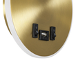GLOBOSTAR® GOOSE 60885 Μοντέρνο Φωτιστικό Τοίχου - Απλίκα Ξενοδοχείου Reading Light με Φορτιστή USB 3A LED 6W 600lm 36° & 360° AC 220-240V IP20 Φυσικό Λευκό 4500K - CREE XPE & Lumileds SMD Chip & TÜV SÜD Driver - Χρυσό Πλατίνα - Μ15.5 x Π15 x Υ30.5cm - 3 Χρόνια Εγγύηση