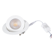 GLOBOSTAR® LEXIS JOINT 60989 Χωνευτό Κινούμενο Downlight Σποτ LED 12W 1140lm 45° AC 220-240V Αδιάβροχο IP44 Θερμό Λευκό 2700K - Bridgelux SMD Chip & TÜV SÜD Driver - Λευκό Ματ - Μ15.8 x Π15.8 x Υ13cm / Q13cm - 5 Χρόνια Εγγύηση