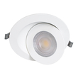GLOBOSTAR® LEXIS JOINT 60989 Χωνευτό Κινούμενο Downlight Σποτ LED 12W 1140lm 45° AC 220-240V Αδιάβροχο IP44 Θερμό Λευκό 2700K - Bridgelux SMD Chip & TÜV SÜD Driver - Λευκό Ματ - Μ15.8 x Π15.8 x Υ13cm / Q13cm - 5 Χρόνια Εγγύηση