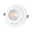 GLOBOSTAR® LEXIS JOINT 60989 Χωνευτό Κινούμενο Downlight Σποτ LED 12W 1140lm 45° AC 220-240V Αδιάβροχο IP44 Θερμό Λευκό 2700K - Bridgelux SMD Chip & TÜV SÜD Driver - Λευκό Ματ - Μ15.8 x Π15.8 x Υ13cm / Q13cm - 5 Χρόνια Εγγύηση