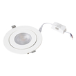 GLOBOSTAR® LEXIS JOINT 60989 Χωνευτό Κινούμενο Downlight Σποτ LED 12W 1140lm 45° AC 220-240V Αδιάβροχο IP44 Θερμό Λευκό 2700K - Bridgelux SMD Chip & TÜV SÜD Driver - Λευκό Ματ - Μ15.8 x Π15.8 x Υ13cm / Q13cm - 5 Χρόνια Εγγύηση