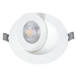 GLOBOSTAR® LEXIS JOINT 60991 Χωνευτό Κινούμενο Downlight Σποτ LED 7W 660lm 45° AC 220-240V Αδιάβροχο IP44 Θερμό Λευκό 2700K - Bridgelux SMD Chip & TÜV SÜD Driver - Λευκό Ματ - Μ12 x Π12 x Υ3.1cm / Q9cm - 5 Χρόνια Εγγύηση