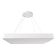GLOBOSTAR® KAMALA 61211-S Μοντέρνο Φωτιστικό Οροφής LED 100W 11020lm 120° AC 220-240V IP20 Ρυθμιζόμενο Λευκό CCT με Χειριστήριο από 2700K έως 6000K Dimmable - Lumileds SMD Chip - Λευκό Ματ - Μ80 x Π80 x Υ8cm - 3 Χρόνια Εγγύηση