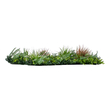 GloboStar® Artificial Garden JUNGLE FERN 20351 Τεχνητό Διακοσμητικό Πάνελ Φυλλωσιάς - Κάθετος Κήπος σύνθεση Ζούγκλα Φτέρης Μ100 x Π100 x Υ20cm