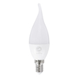 GLOBOSTAR® CANDLE 60008 Λάμπα Κεράκι E14 C37T LED 6W 564lm 260° AC 220-240V IP20 Θερμό Λευκό 2700K - Lumileds SMD Chip - Λευκό Γαλακτερό - Μ3.7 x Π3.7 x Υ12.5cm - 3 Χρόνια Εγγύηση