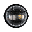 GLOBOSTAR® BOATLIGHT 61586 Vintage Φωτιστικό Καραβοχελώνα Τοίχου & Οροφής με Ντουί 1 x E27 AC 220-240V Αδιάβροχο IP65 - Μαύρο Ματ - Μ17.5 x Π17.5 x Υ9cm