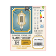 GLOBOSTAR® LANTERN 99026 Λάμπα E27 FT95 LED 8W 650lm 360° AC 220-240V IP20 Ultra Θερμό Λευκό 2200K Dimmable - Long Filament Chip - Μελί - Μ9.5 x Π9.5 x Υ21.5cm - 3 Χρόνια Εγγύηση